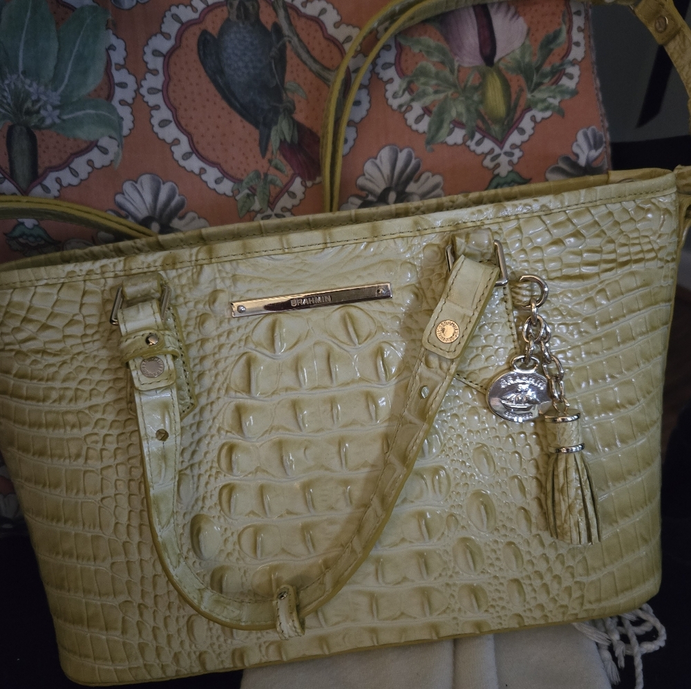 Brahmin Yellow Handbag
